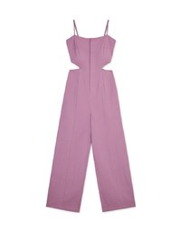 Side Hollow Zipper Jumpsuit (With Padding)