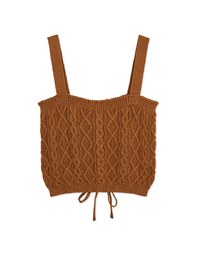 2Way Strap Knit Crop Vest