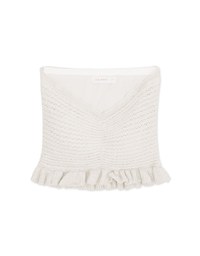 Flat Lace Knit Vest (With Padding)