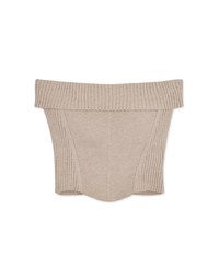 Soft Knitted Flap Top (With Padding)