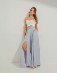 Sheer Scratch Slit Pants