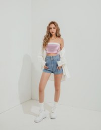 Breezy Cooling No Filter Slimming Denim Shorts