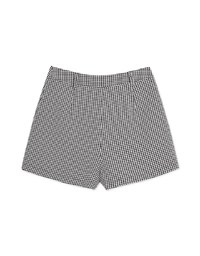 Dainty Check Pleated Skirt