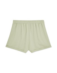 Plain Chiffon Turn Up Shorts