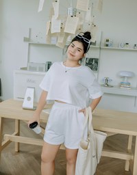 Casual Short Sleeve Set Wear