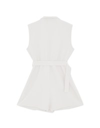 Edgy Smart Lapel Playsuit (With Belt)