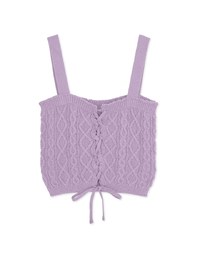 2Way Strap Knit Crop Vest