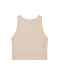 Ribbed Crop Tank Top (With Padding)