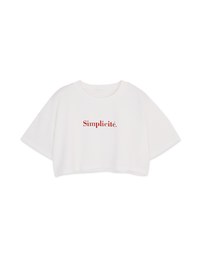 Simple Loose Short Sleeve Top