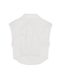 Edgy Chic Pleated Sleeveless Blouse
