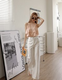 Halter Chiffon Flowy Top