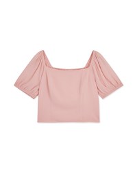 Chiffon Puffed Sleeve Top