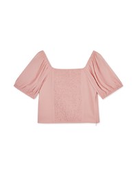 Chiffon Puffed Sleeve Top