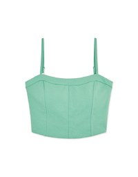Thin Strap Dimensional Line Camisole (With Bra Padding)
