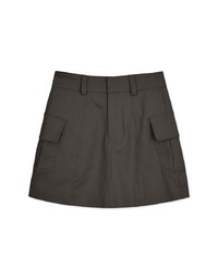 A Line High Waist Workwear Skirt