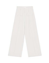 Pocket High Waist Straight Leg Pants