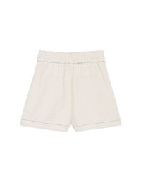 Double Breasted Pleated Shorts