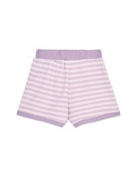 Knitted Striped Elasticated Shorts