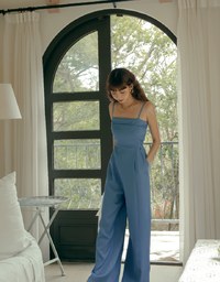 Smart Casual Thin Strap Jumpsuit (With Padding)