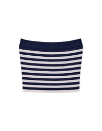 Striped Knitted Tube Top