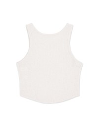 Plain Color Knit Crop Tank Top