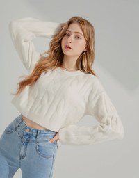 Twist Knitted Cropped Top