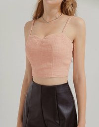 Textured Thin Shoulder Vest (With Padding)