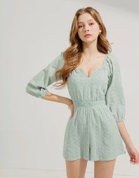 V-Neck Lace Jumpsuit