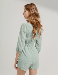 V-Neck Lace Jumpsuit