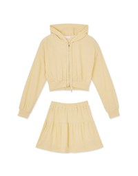 Comfortable Hooded Skirt Suit