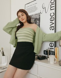 Macaron Loose Knitted Suit