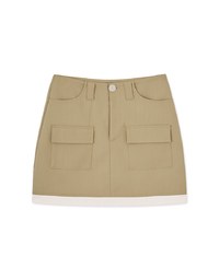 Double Pocket Layered Skirt