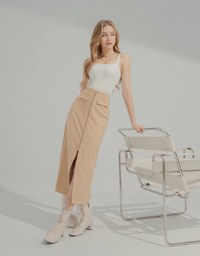 Warm Up Slit Maxi Skirt