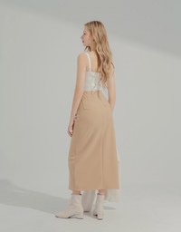 Warm Up Slit Maxi Skirt