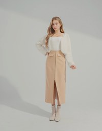 Warm Up Slit Maxi Skirt