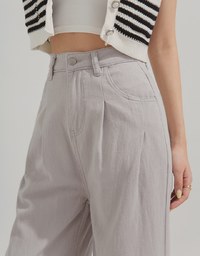 Floor-Length Denim Wide Pants