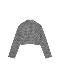 Retro Classic Houndstooth Short Coat