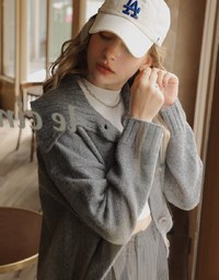 Lapel Knitted Cardigan