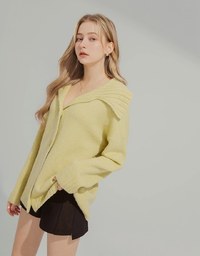 Lapel Knitted Cardigan