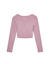 Faux 2 Piece Zip Knitted Top