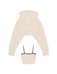 Knitted Hooded Set Wear