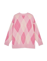 Vintage Argyle Knitted Top