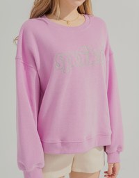 Brushed Letter Sweatshirt