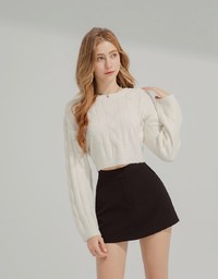 Plain Silky Skort