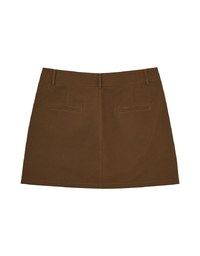 Double Breasted Twill Skirt