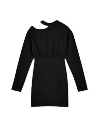 Sexy Side Hollow Knit Mini Dress