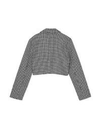 Retro Classic Houndstooth Short Coat