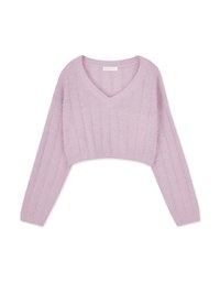 V Neck Knitted Sweater