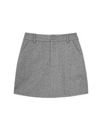 Herringbone Suit Skirt