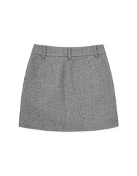 Herringbone Suit Skirt